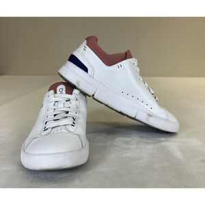 On Cloud The Roger Advantage White/Dust Rose Sneakers Womans Size 6.5 Charity